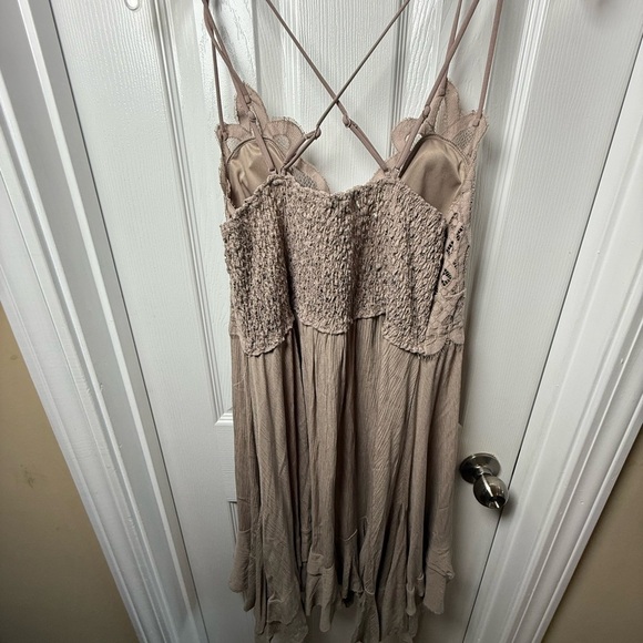 Zenana Outfitters Taupe Lace Backless Dress - Picture 4 of 7